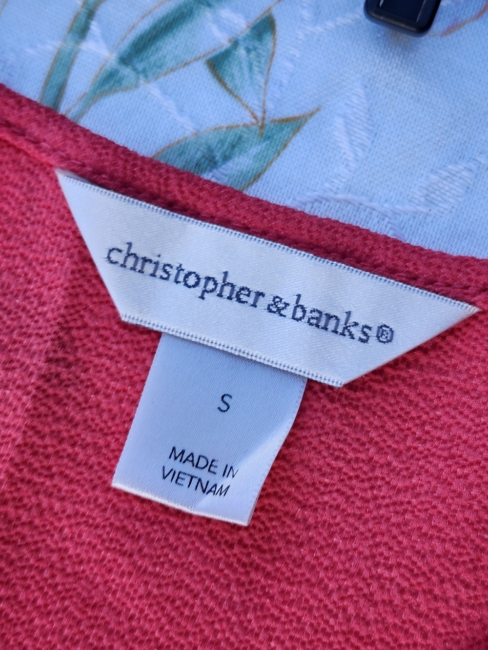 Christopher & Banks Pink Short-Sleeve Knit Top